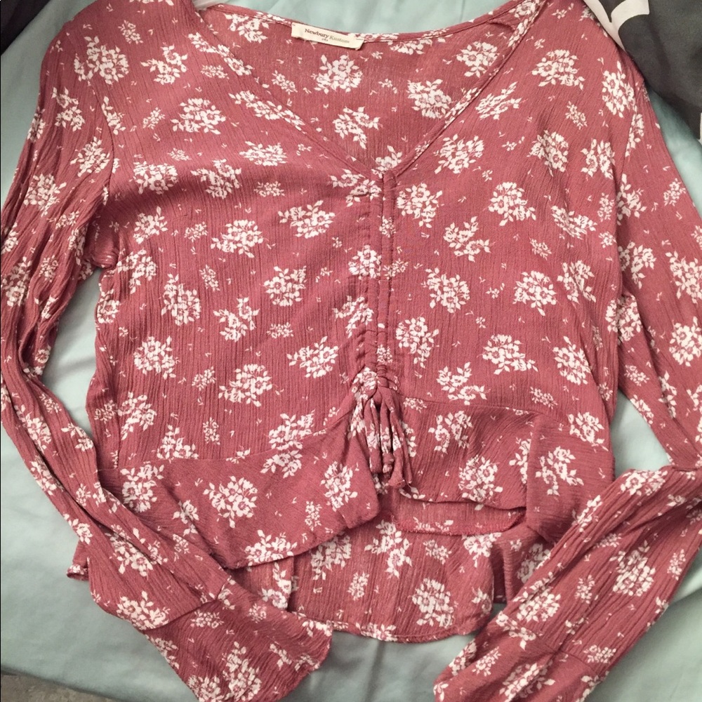Floral pink top
